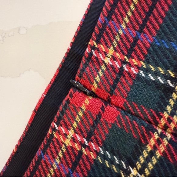 J.Crew Women's Size 12 Tartan Plaid Mini Skirt Multicolor Party Cocktail Holiday - Picture 8 of 10
